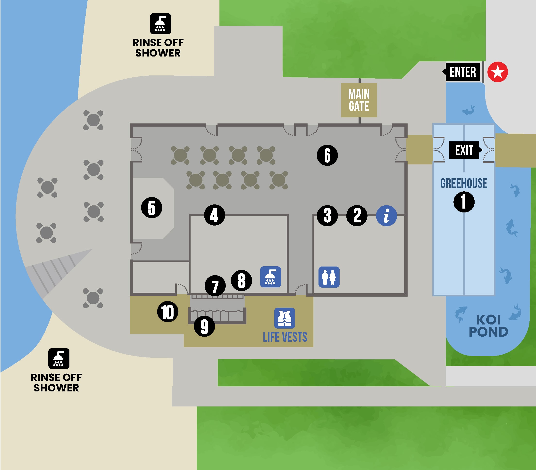 Welcome Center zone map
